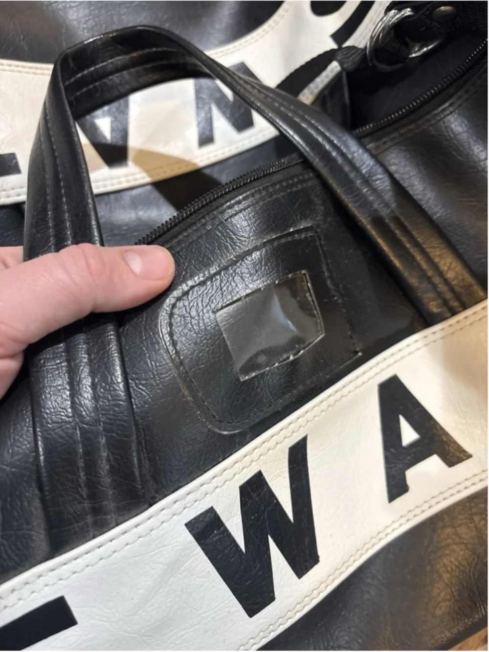 Vintage SWAT Police Duffel Bag Black White Law Enforcement Gear Bag